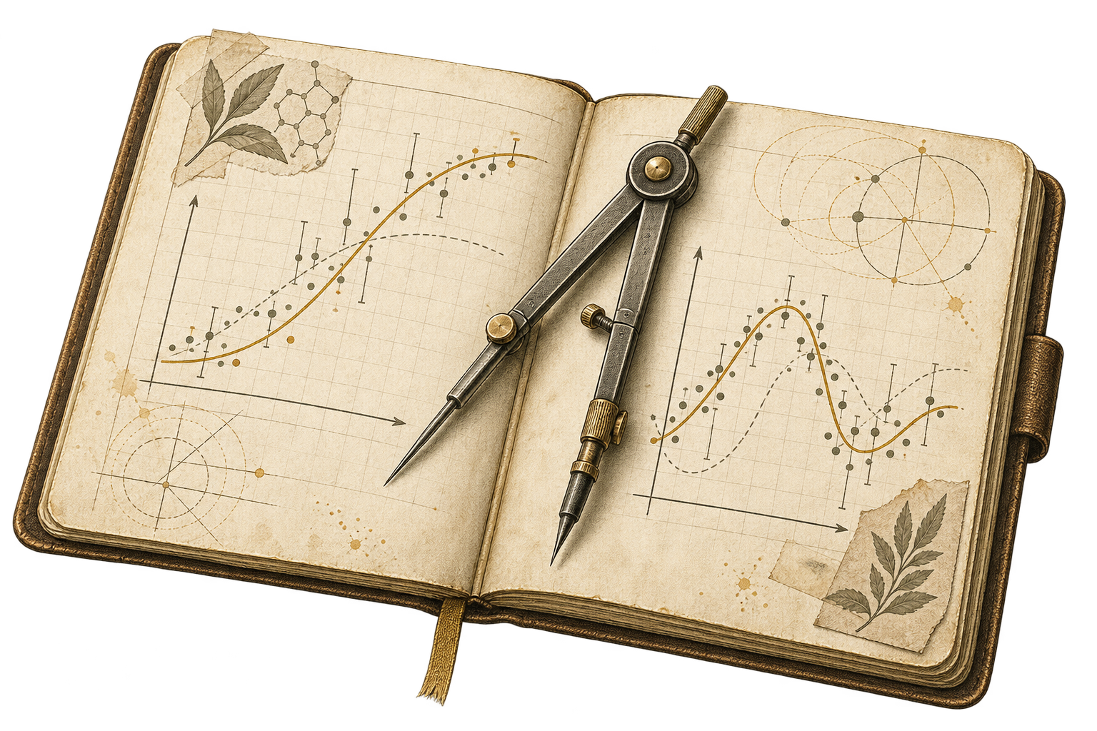 Calibration notebook with analytical curves
