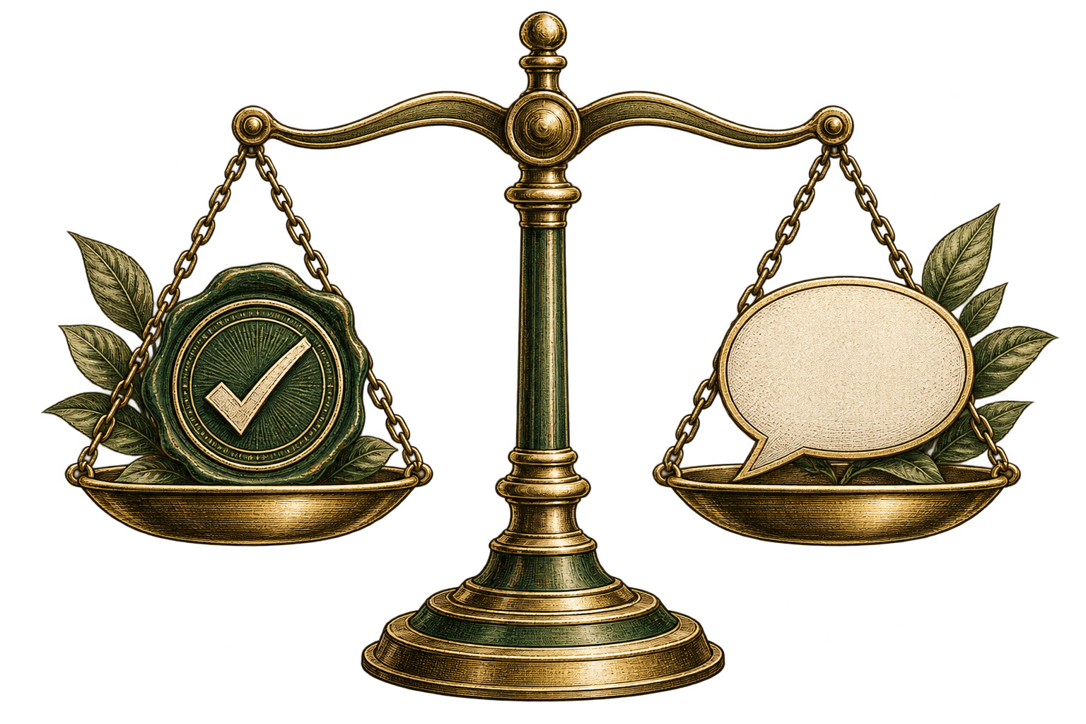 Balanced accountability scales