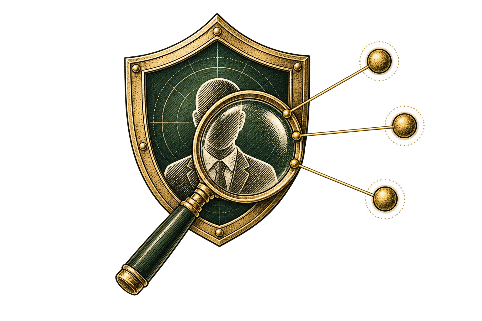 Accountable person within a shield